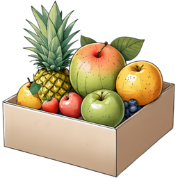 사과, 배, 포도, 오렌지, 망고, 키위, 딸기, 파인애플, 복숭아, 체리, 과일선물상자
