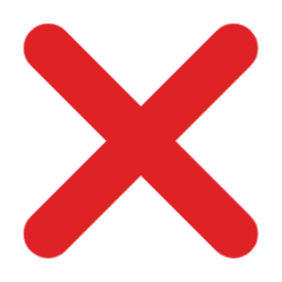 엑스, 금지, 틀림, 오류, 엑스표시, 표시, 탈락