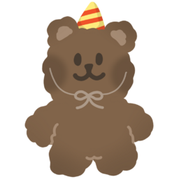동물, animal, 곰, 갈색, 캐릭터, 생일, 축하, birthday, celebrate, anniversary, brown, bear, character, 꼬깔모자