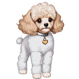 푸들, 푸들강아지, 푸들그림, 푸들강아지그림, a, poodle, dog, 강아지, 강아지그림, 귀여운강아지, 멍멍이, 댕댕이, 소형견