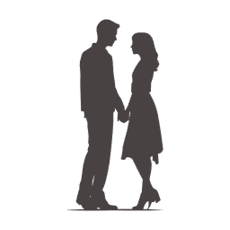 연인, 애인, 커플, 손잡고, 있는, 결혼, 웨딩, 결혼사진, 웨딩사진, 남자, 실루엣, 여자, 빈티지, 신랑, 신부, 청첩장, 초대장, 축하, 이미지, 일러스트, 그림, 사진