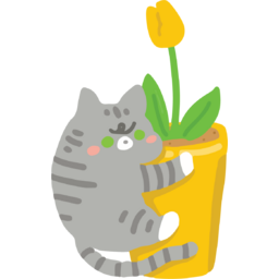 화분, 인테리어, 튤립, 집, 고양이, 식물, 반려식물