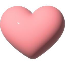 3d, 아이콘, 풍선, 통통, 볼록, 스티커, 하트, heart, 심장, 도형, 모양, 사랑, love, like, 입체, 좋아요, 행복, 핑크, 연핑크, 분홍