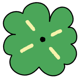 일러스트, 네잎클로버, 초록, Green, 행운, Lucky, 럭키