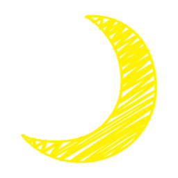 꾸밈요소, 손그림, 달, 초승달, 그믐달, moon