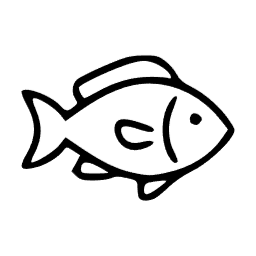 검정, 심플, 드로잉, 일러스트, 라인, 아트, 동물, 아이콘, 물고기, 생선