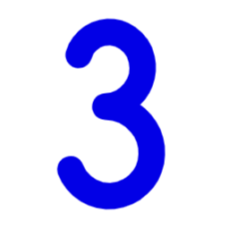 숫자, 넘버, 수, 3