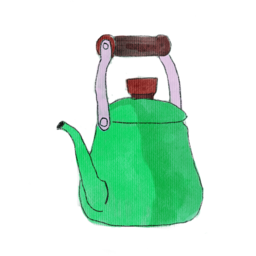 주전자, 스케치, 그림