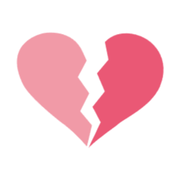 깨진하트, 사랑, 깨짐, 이별