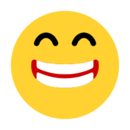 이모지, 이모티콘, 활짝웃음, 행복, 기쁨, 환한미소, 즐거움, 긍정, 만족감, 웃음
