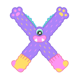 알파벳, 영어, 파닉스, 글자, 폰트, 공부, 대문자, 몬스터, x, 이니셜
