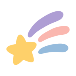 별, 파스텔, 부드러운, 하늘색, 보라, 별똥별, 우주, 하늘, stars, 기호