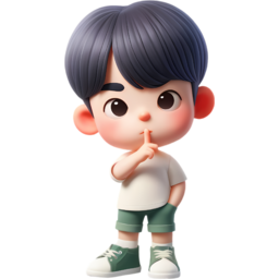 어린이, 남자아이, 아이, 캐릭터, 쉿, 조용히, 요청하는, 부탁하는, 비밀, 비밀을지키는, 쉿하는포즈, 검지손가락을입가에댄, 3d, 일러스트, 아이3d, 아이일러스트, anime, 만화스타일, cartoon, 귀여운, cute, 사랑스러운, child, 진지한, 서있는, 앞을보는, 앞모습, 어린이앞모습, 응시하는