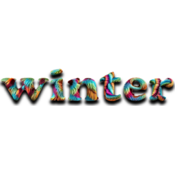 털, 겨울, WINTER, 문자, 아이스, 아이스문자, 털문자