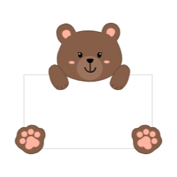 곰, 메모지, 편지, 메모판, 안내판, 곰돌이, 캐릭터, 동물, 귀여운, 일러스트