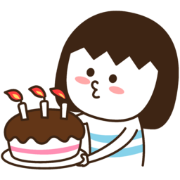 일러스트, 그림, 이모티콘, 여자아이, 커플, 귀여운그림, 생일, 귀여운