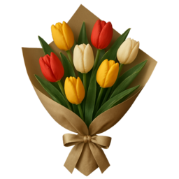 꽃다발, 감사, 축하, 사랑, 튤립, 점토아트, 클레이, 꽃