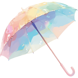 우산, 파스텔톤, 무지개빛, 비, rain, umbrella, 펼친우산, 장마, 아름다운, 뷰리풀, 귀여운, 세련된, 멋진, 멋진우산, 예쁜우산, 우산아이디어, 우산일러스트, 일러스트, 우산일러스트레이션