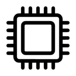 아이콘, chip, 반도체, 기술, 테크, 일러스트, 벡터, 인공지능, 전자