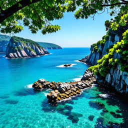 자연, 여름바다, 독도, 제주도, 제주, 산, 한라산, 바다