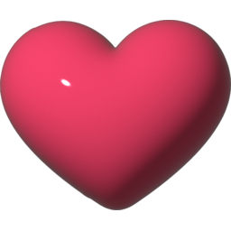 3d, 아이콘, 풍선, 통통, 볼록, 스티커, 하트, heart, 심장, 도형, 모양, 사랑, love, like, 입체, 좋아요, 행복, 핫핑크, 핑크, pink