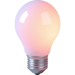 3d, 3차원, 투명한, 배경, 아이콘, 배경제거, 귀여운, 전구, 빛, 램프, 에너지, 전기, 전등, 밝은, 조명, 상징, 장식, 은은한, 아이디어, 혁신, 기술, 영감, 개념, 창의력, 발명, 발견, 깨달음, 생각, 생각하다, 브레인스토밍, 유리, 자색, 산호색, 산호빛, 보라색