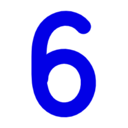 숫자, 넘버, 수, 6