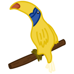 노란새, 부리큰새, 열대새, 앵무새, 앵무새일러스트, 귀여운앵무새, Yellow, Bird, Tropical, Big, Beak, Parrot, Exotic, 열대앵무새, 화려한새, 남미새, 정글새, 정글, 열대조류, 조류, 동물, 화려한동물, 열대섬, 조류일러스트, 새캐릭터, 열대숲, 동물캐릭터