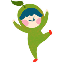 매실, 요정, 녹색, 열매, 아이, 놀이, 남아, 여름