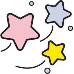 아이콘, 스티커, 하트, 구름, 별, 장식, 꾸미기, 모양, 귀여운
