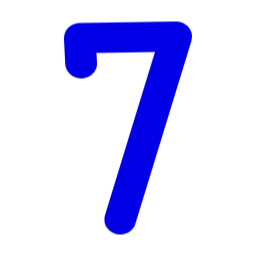 숫자, 넘버, 수, 7