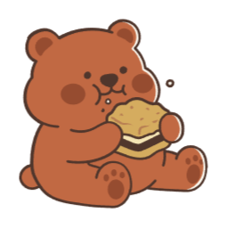 곰, 쿠키, 귀여운, 디저트, 일러스트, 카페, 테디베어, 테디