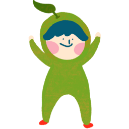 매실, 요정, 녹색, 열매, 아이, 놀이, 남아, 여름