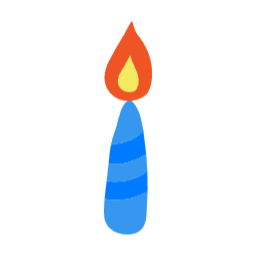 생일초, 양초, 초, 불, 촛불