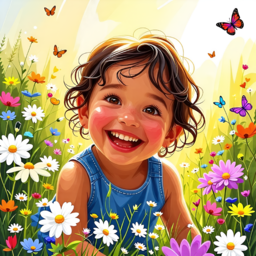 인공지능, 에이아이, 아이, 어린이, 어린이들, 행복, 웃음, 미소, 행복한, 귀여운, 이쁜, 애기, 사랑, 사랑스러운