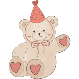 파티, 이벤트, 장식, 아기자기한, 귀여운, 키치, 초대, 카드, 축하카드, 생일파티, 트렌드, 생일축하, 생일편지, 생일초대장, 손그림, 빈티지, 곰돌이, 곰인형, 테디베어, 포근한, 리본, 일러스트, 스티커, 컵케이크, 체리, 케이크, 빵빠레, 꼬깔콘, 촛불