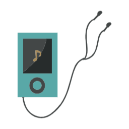 이어폰, 음악, 오디오, 청취, 모바일, 멜로디, 듣기, 전자기기, MP3, MP3플레이어, 아이팟, mp3, svg