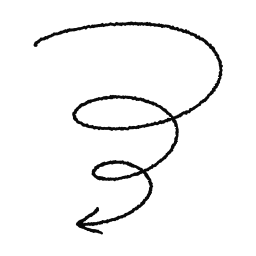 화살표, 강조, 안내, 방향, 포인트, 낙서, 손그림, 라인, 소용돌이, 꼬리