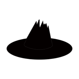실루엣, 검정, 추상, 형태, 모자, 할로윈, 블랙, 마녀