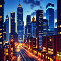도시, CITY, 거리, 빌딩, 도로, 건물