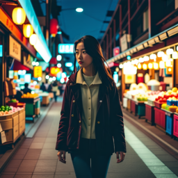 야시장, 시장, 가을, 여성, 여자, 산책, 시장산책