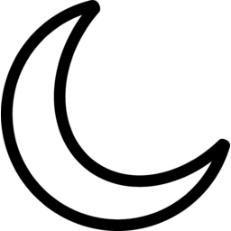 자연, nature, 픽토그램, pictogram, 단순한, simple, 달, 초승달, moon, 밤, night