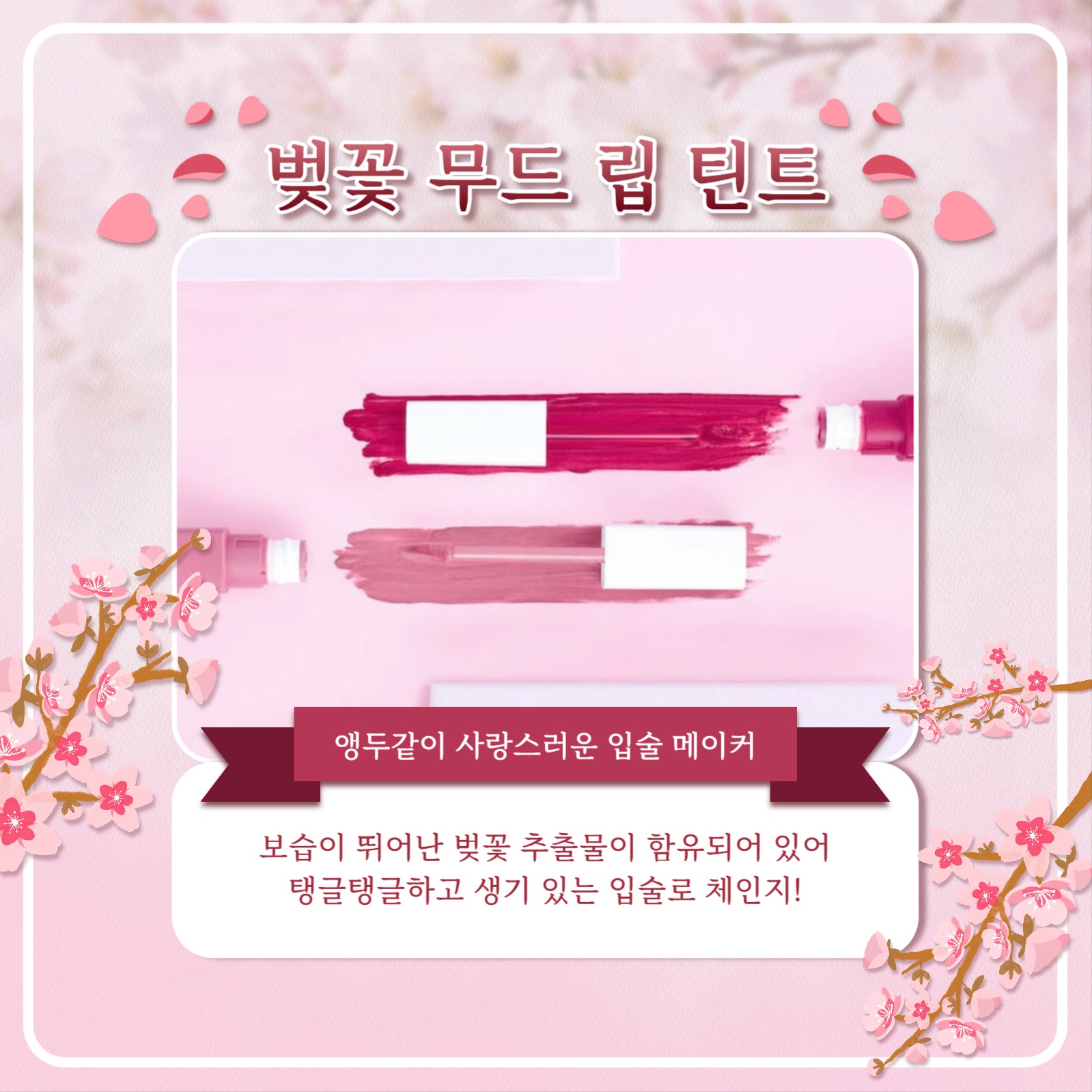 봄 화장품 카드뉴스