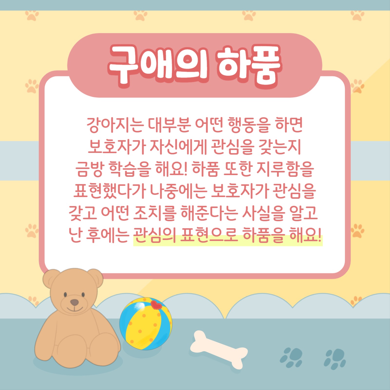 강아지 하품 알기