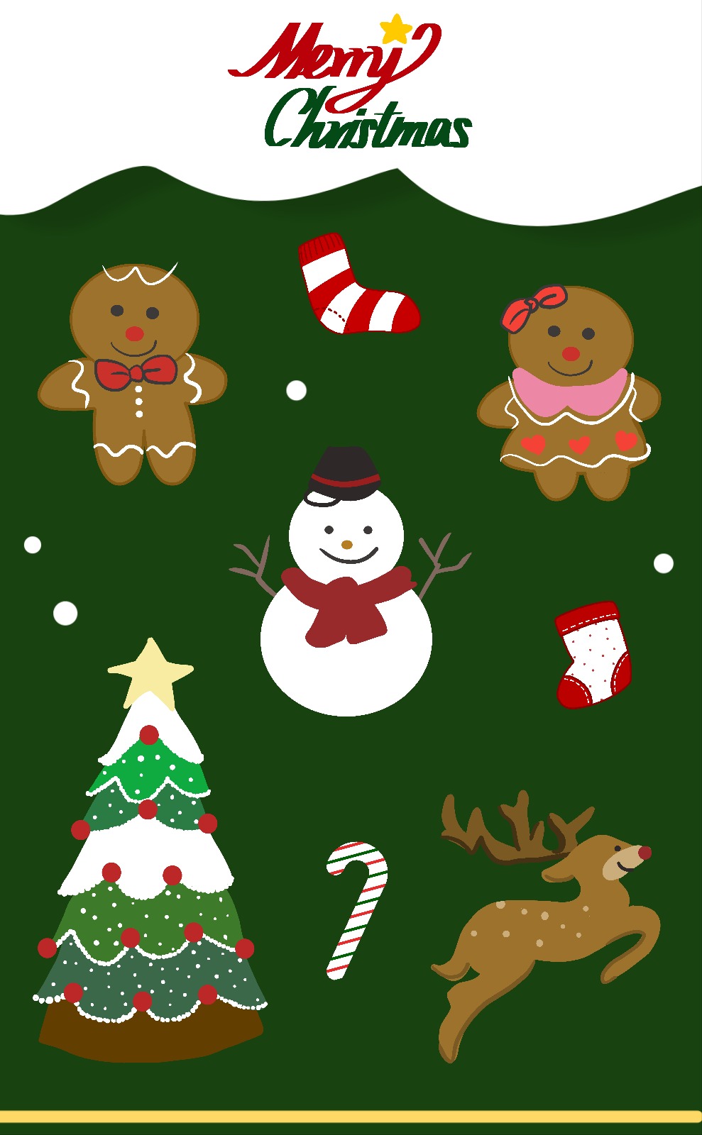 손그림 크리스마스 다꾸 스티커