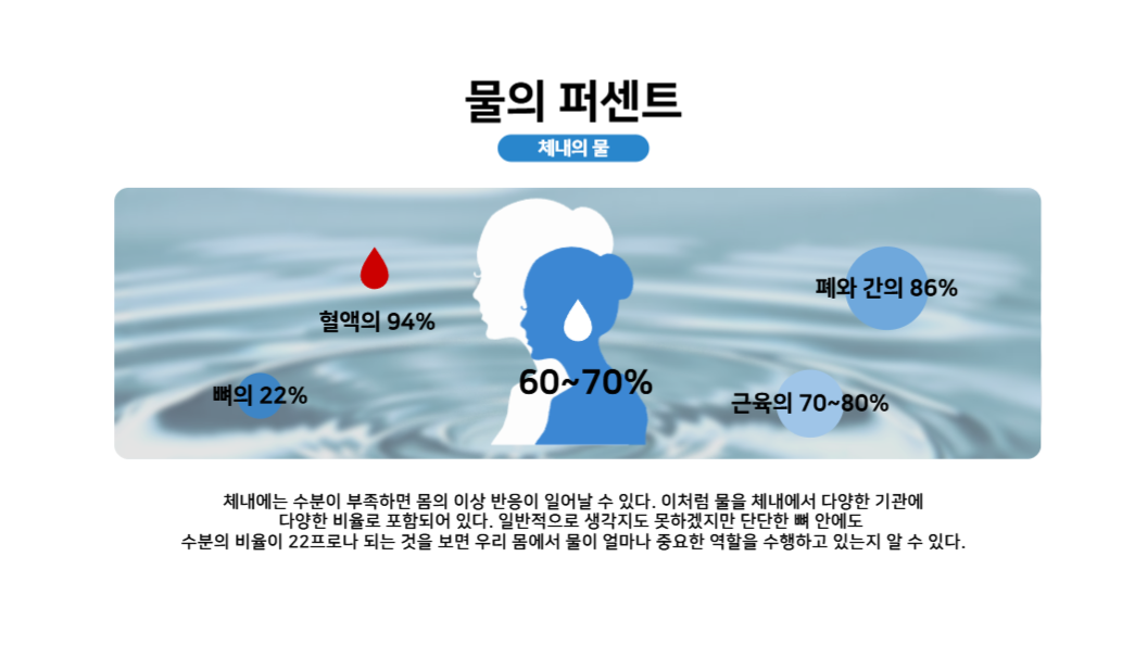 발표피피티_물과 건강의 상관관계