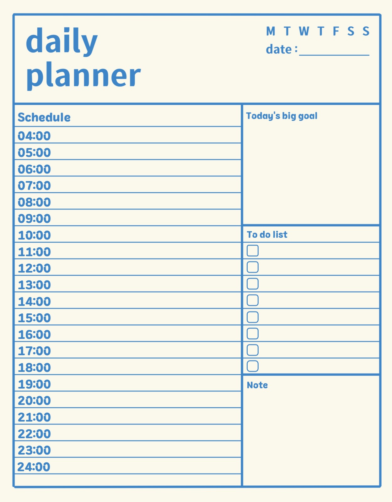 daily planner