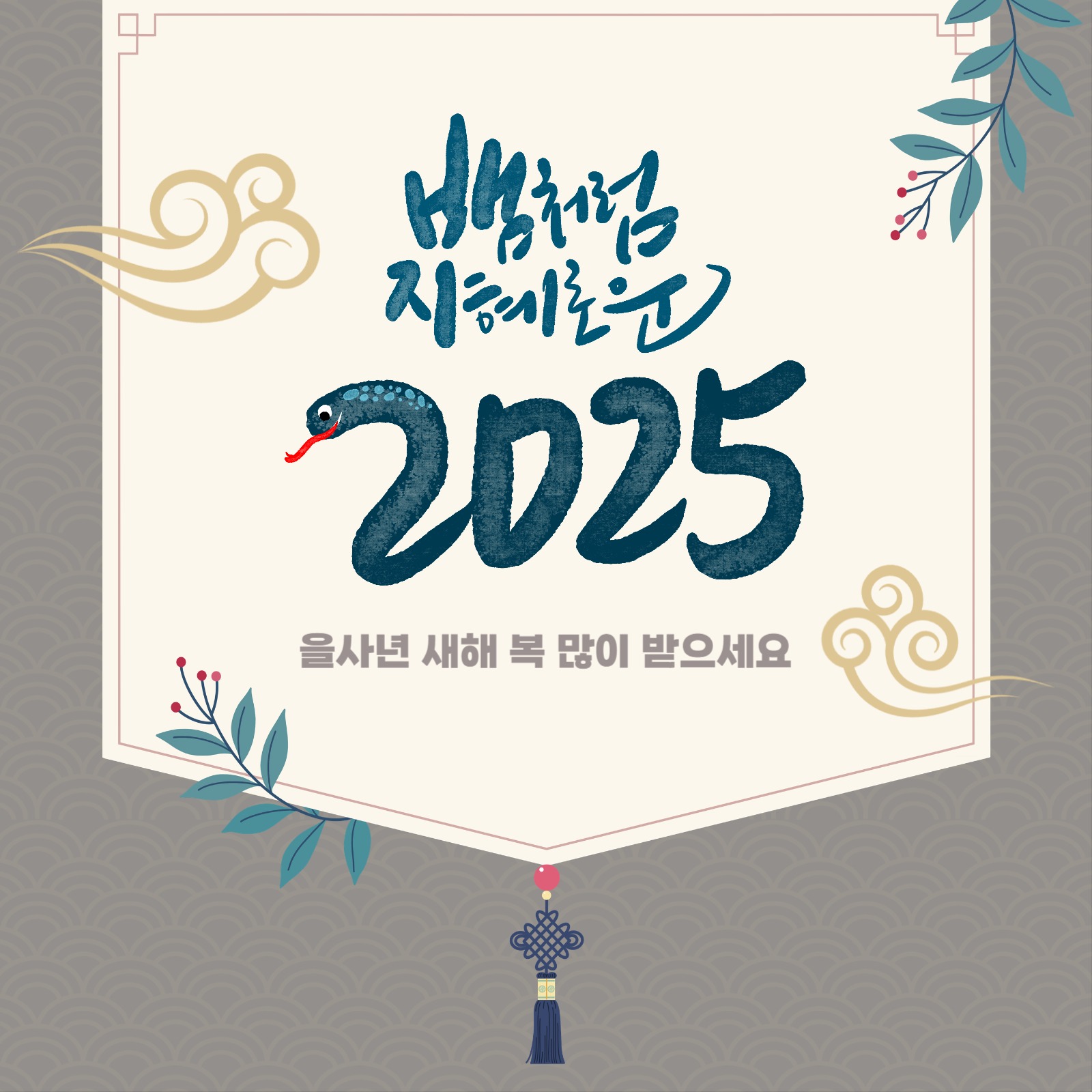 을사년 새해복많이 받으세요 2025