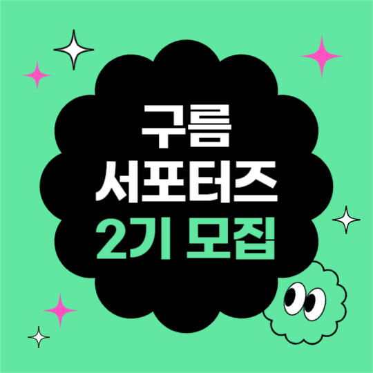 서포터즈 모집 (인스타)