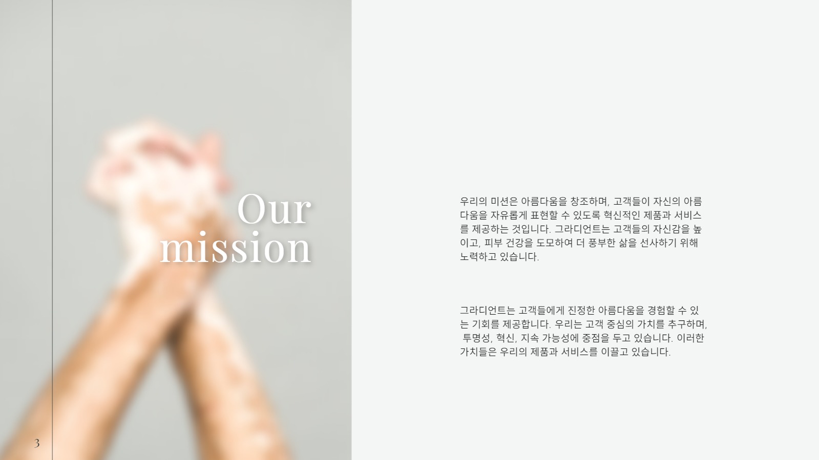 심플한 브랜드/회사 소개서